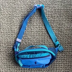Cotopaxi Vibrant Blue and Aqua Waist Pack